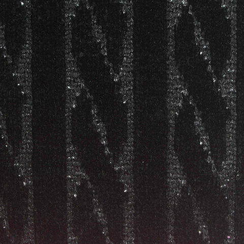 Grey Wavy-Stripe Chenille, Polyester