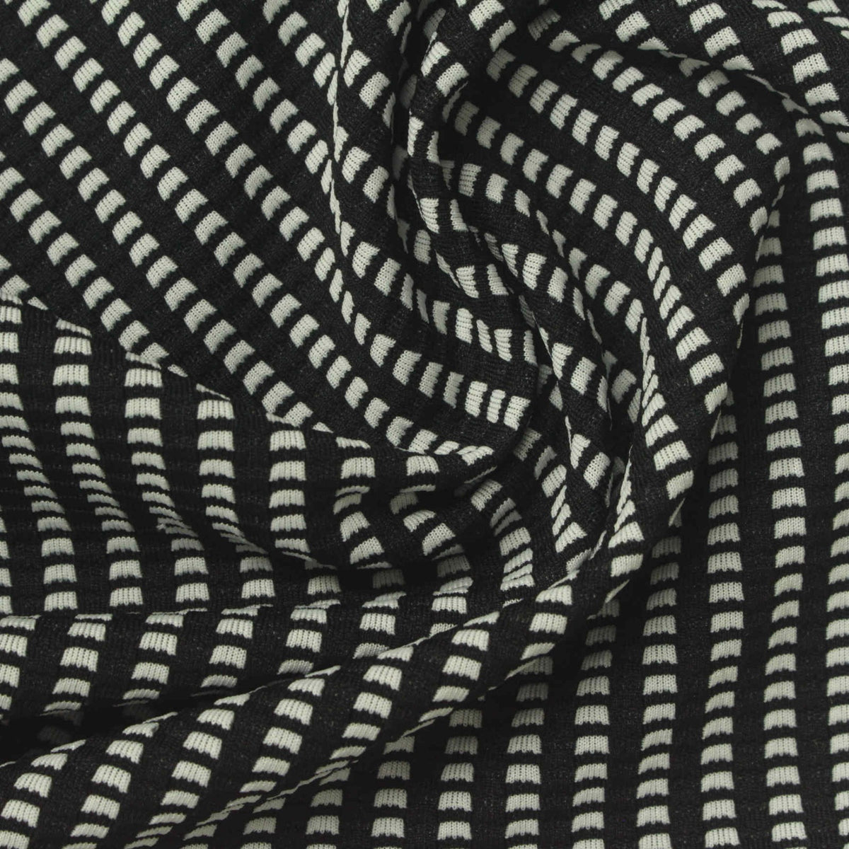 Black Stripes Jacquard, Polyester