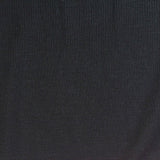 Modal Stretch Rib Knit Fabric, 200 gsm, 150 cm — Black