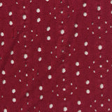 Red Eyelet Jacquard, Polyester