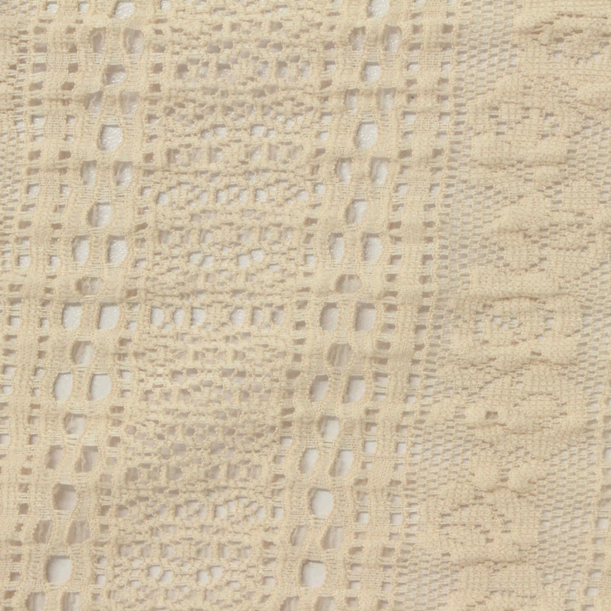 Cream Openwork Lace, Polyester