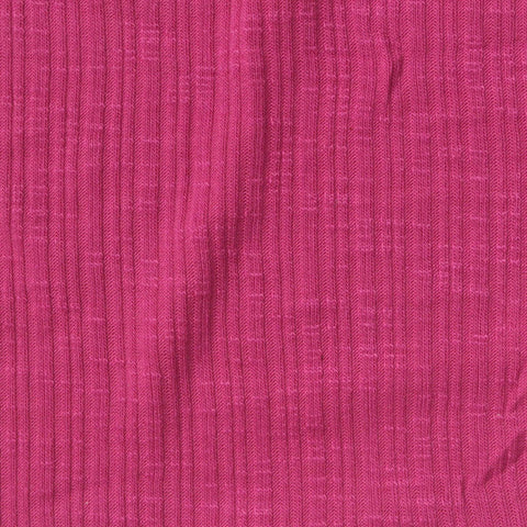 Fuchsia Ribbed Rib Knit, Poly-Viscose