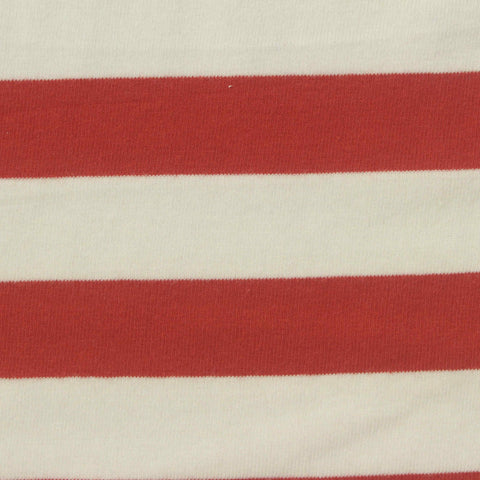Red Stripes Knit, Cotton