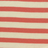 Striped Slub Cotton Polyester Stretch Rib Knit Fabric, 190 gsm, 124 cm — Red