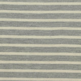 Grey Stripes Jersey Knit, Modal-Poly