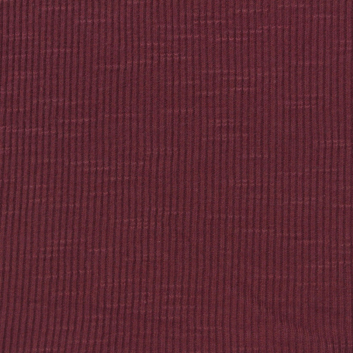 Burgundy Heather Rib Knit, Cotton-Modal