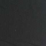 Polyester Stretch Rib Knit Fabric, 170 gsm, 142 cm — Black