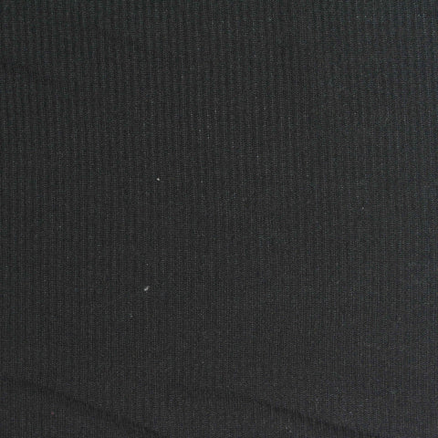 Black Ribbed Rib Knit, Polyester