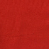 Cotton Polyester Stretch Rib Knit Fabric, 285 gsm, 107 cm — Red
