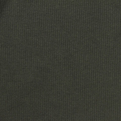 Cotton Stretch Rib Knit Fabric, 260 gsm, 120 cm — Green