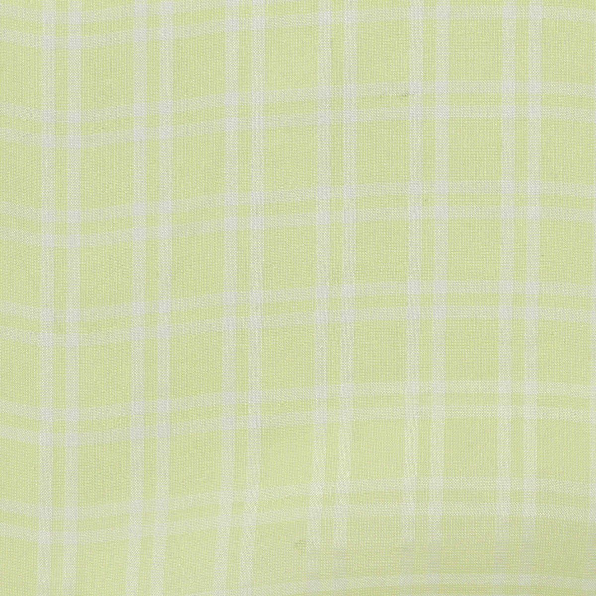 Pale Green Plaid Chiffon, Polyester