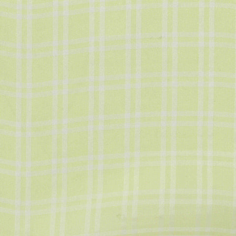 Pale Green Plaid Chiffon, Polyester