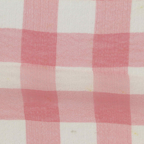Pink Gingham Woven, Polyester