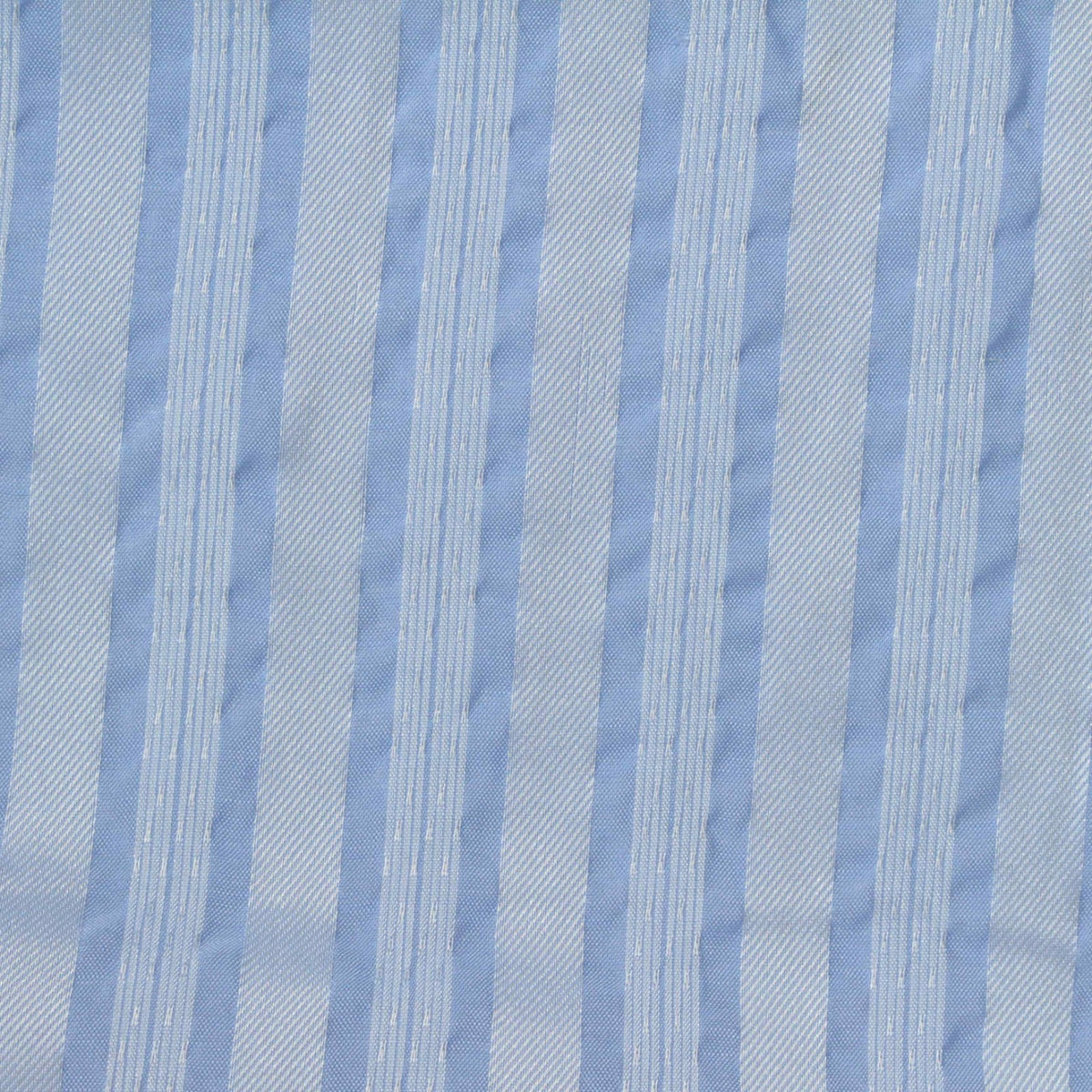 Light Blue Vertical-Stripe Jacquard, Viscose-Poly