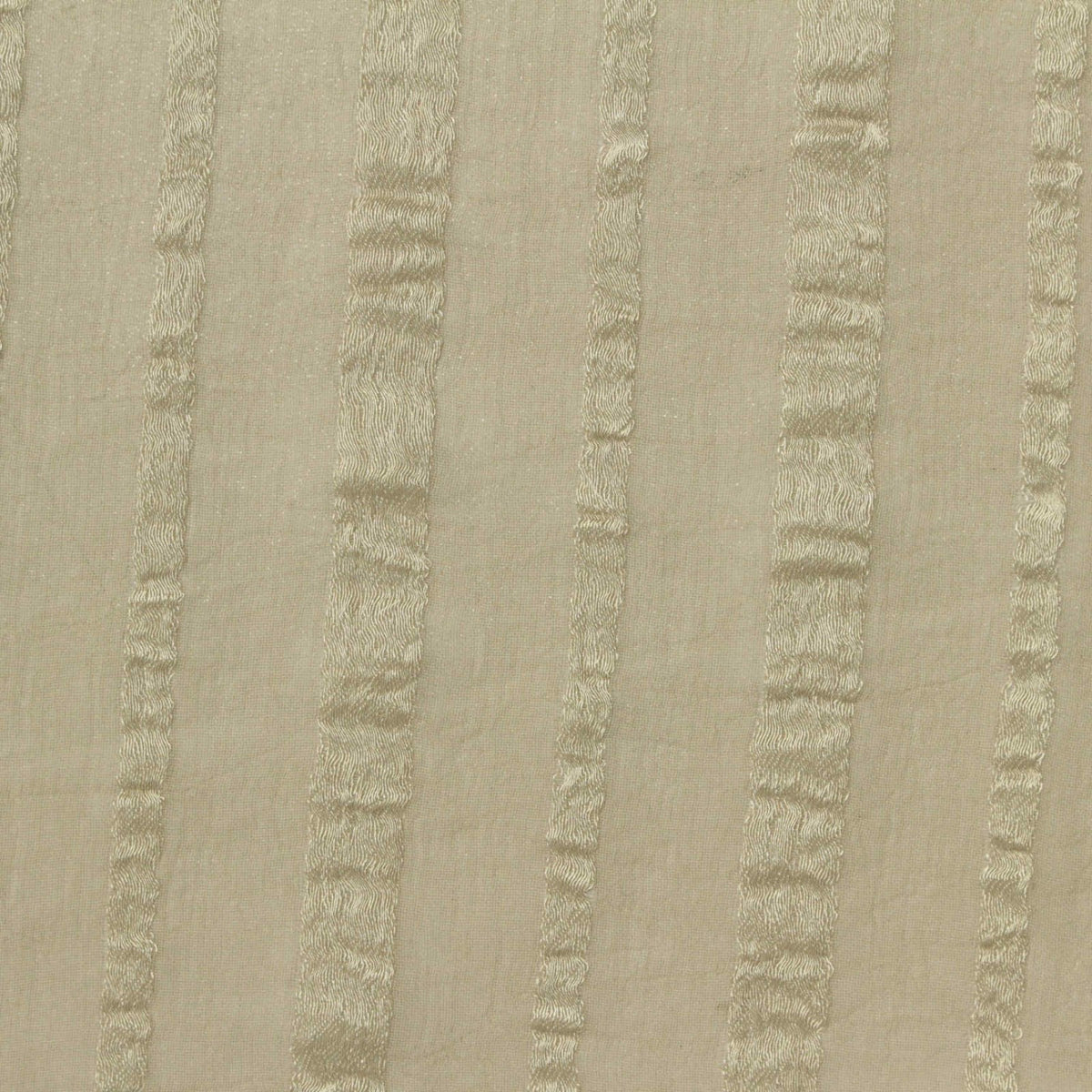 Beige Vertical-Stripe Chiffon, Polyester