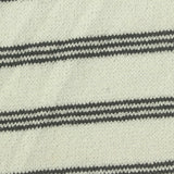 Dark Grey Horizontal-Stripe Chunky Knit, Viscose-Poly