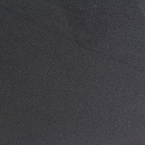 Brushed Polyester Stretch Sateen Fabric, 320 gsm, 160 cm — Black