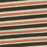 Striped Cotton Polyester Stretch French Terry Fabric, 300 gsm, 180 cm — Multi