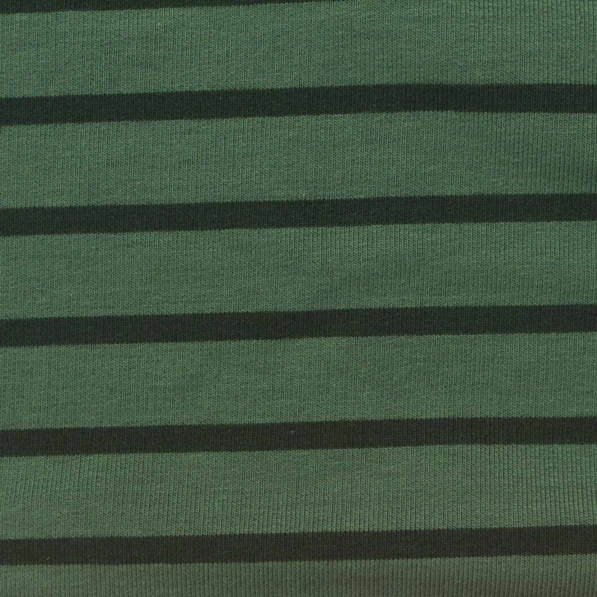Green Stripes French Terry, Cotton