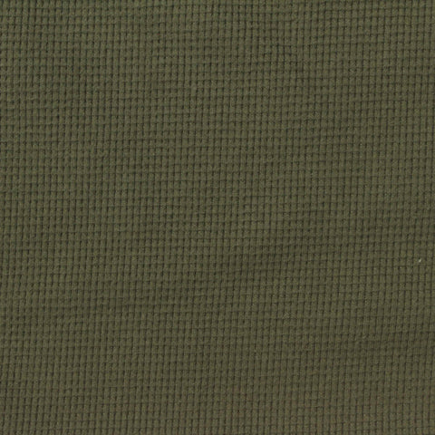 Polyester Stretch Waffle Knit Fabric, 200 gsm, 160 cm — Khaki