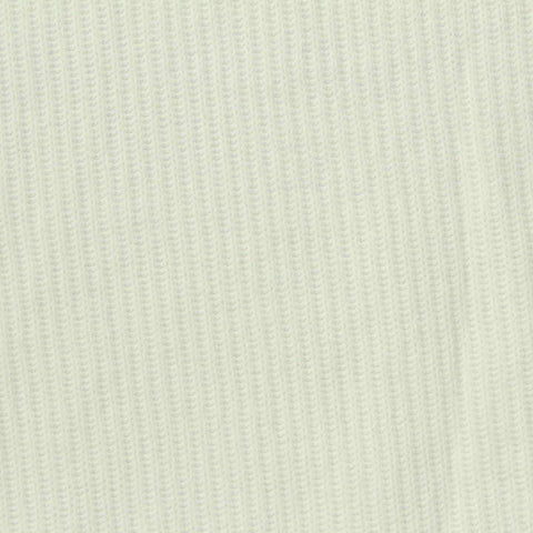 Cotton Polyester Rib Knit Fabric, 260 gsm, 150 cm — White