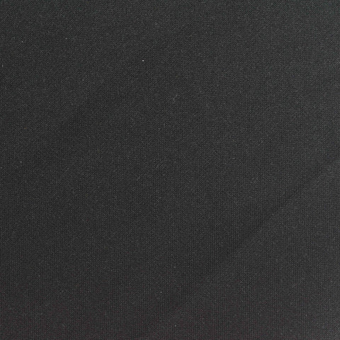 100% Cotton Interlock Knit Fabric, 240 gsm, 180 cm — Black