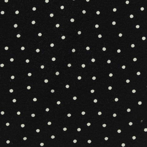 White Polka-Dot Knit, Viscose