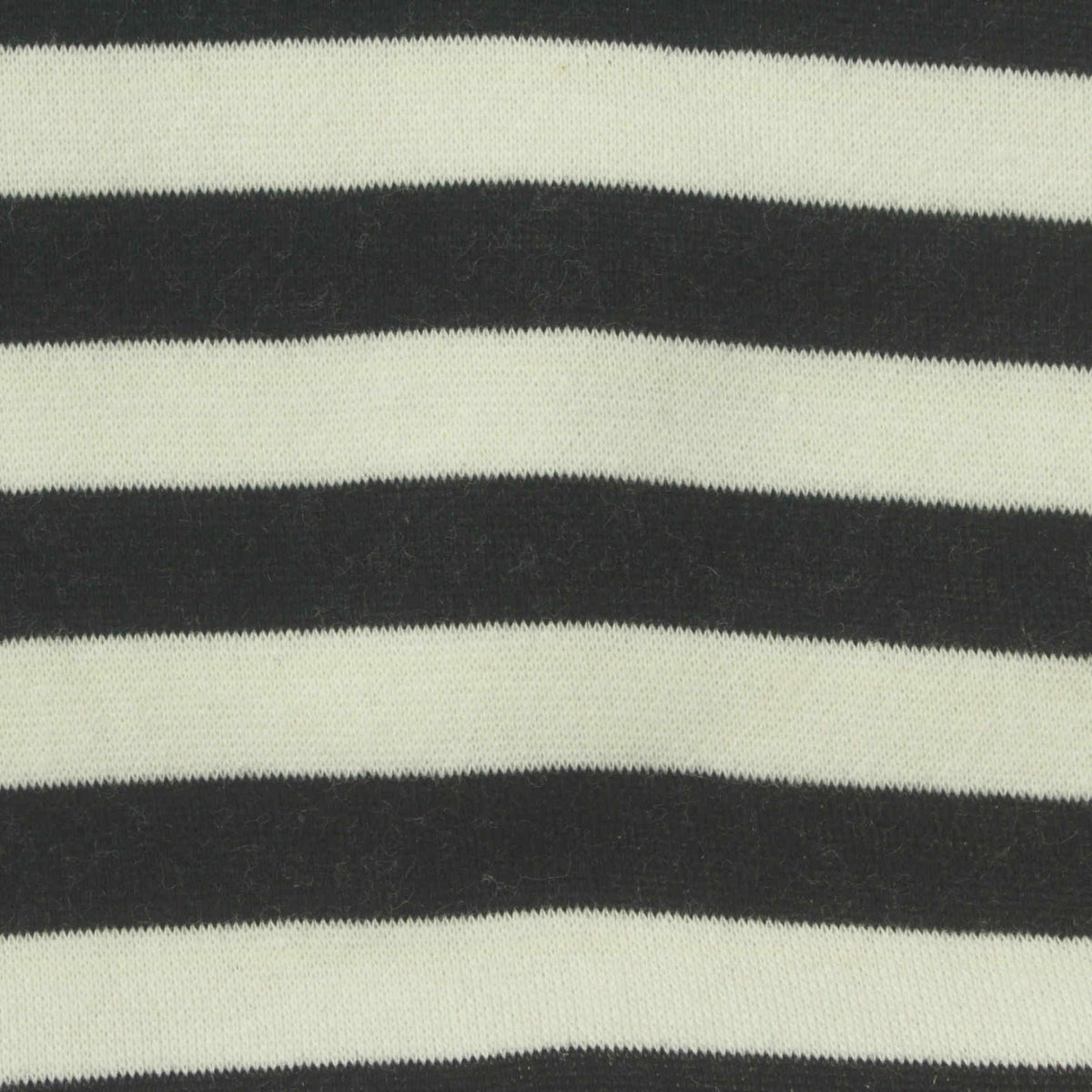 Black Stripes French Terry, Cotton-Poly