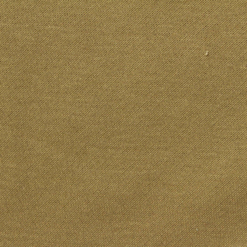 Brushed Cotton Polyester French Terry Fabric, 276 gsm, 175 cm — Khaki