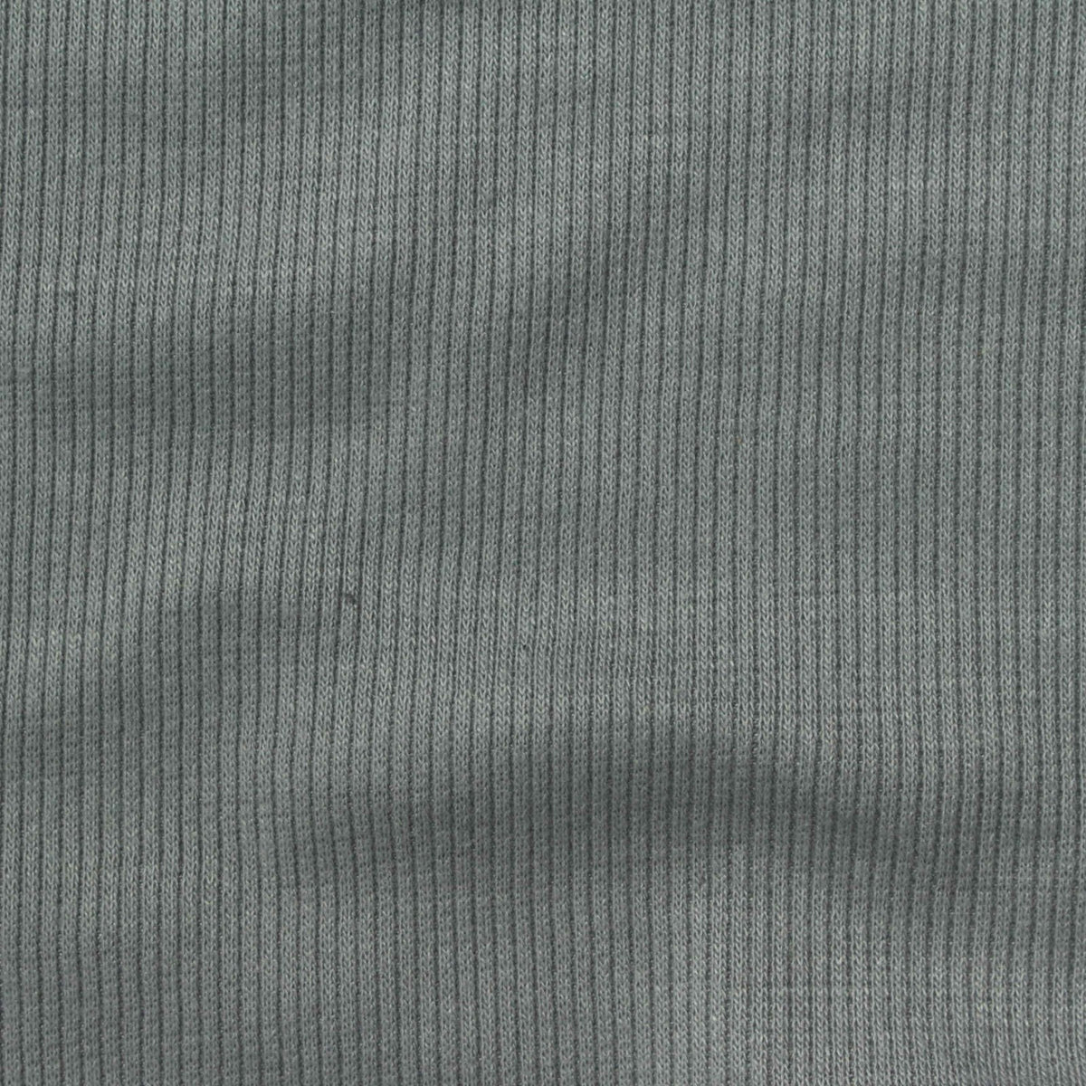 Polyester Cotton Stretch Rib Knit Fabric, 313 gsm, 135 cm — Grey