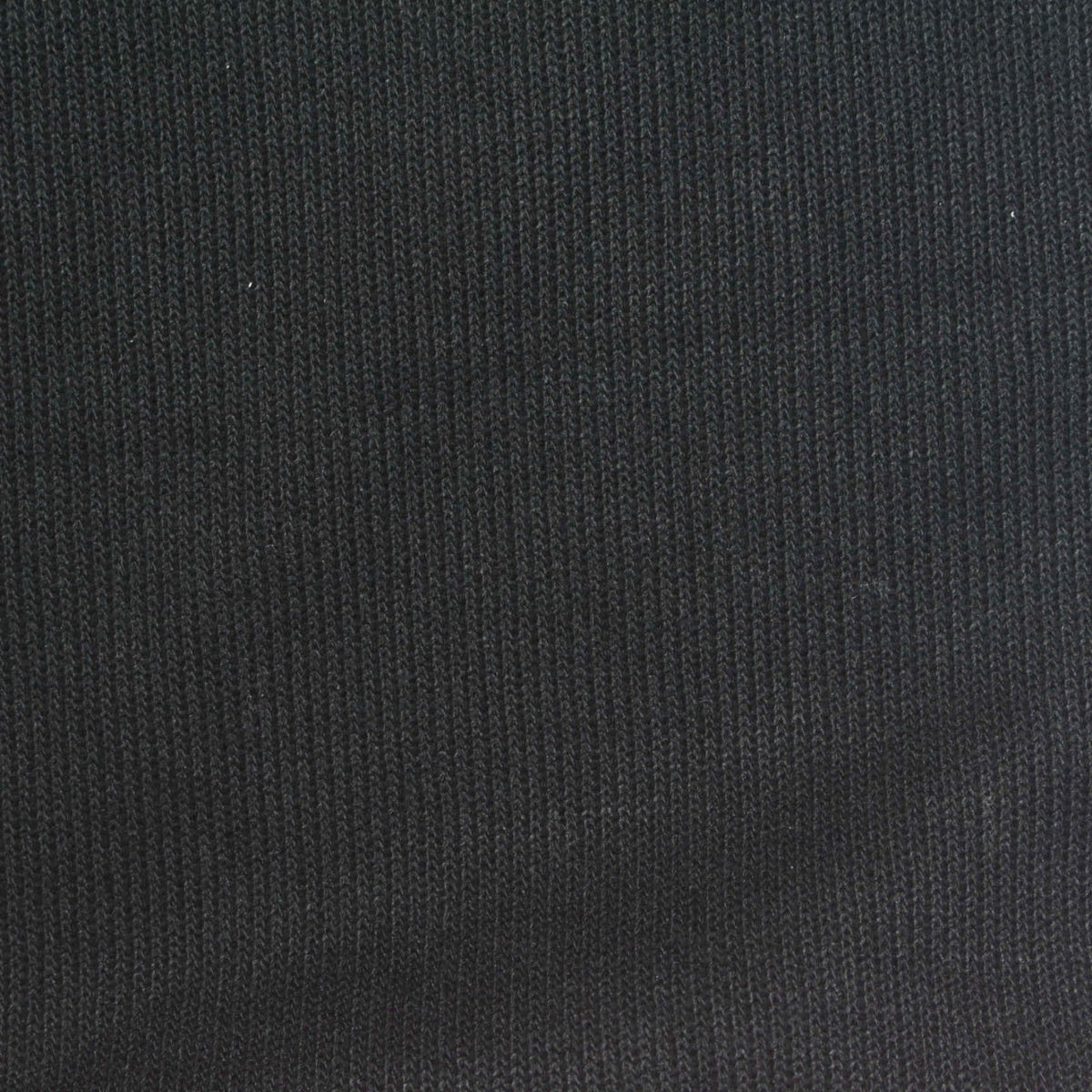 Cotton Polyester Rib Knit Fabric, 346 gsm, 170 cm — Black