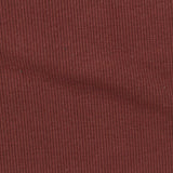 Cotton Polyester Stretch Rib Knit Fabric, 317 gsm, 135 cm — Brown