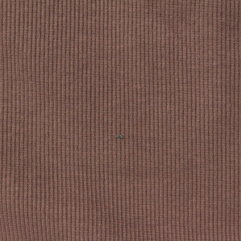Cotton Stretch Rib Knit Fabric, 379 gsm, 135 cm — Brown