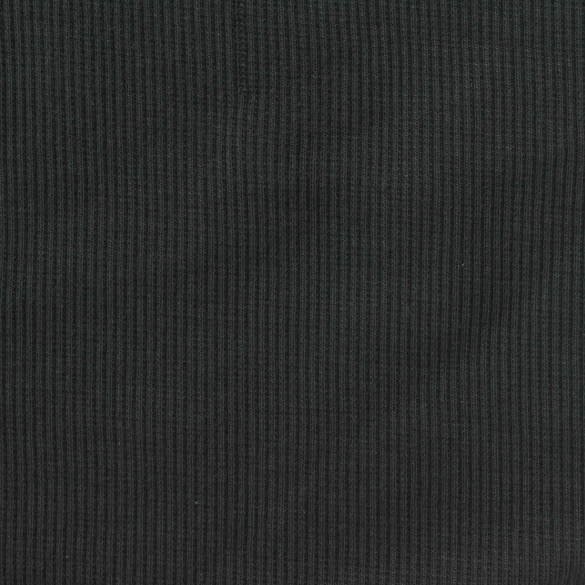 Polyester Cotton Stretch Rib Knit Fabric, 324 gsm, 135 cm — Black