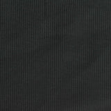 Polyester Cotton Stretch Rib Knit Fabric, 324 gsm, 135 cm — Black