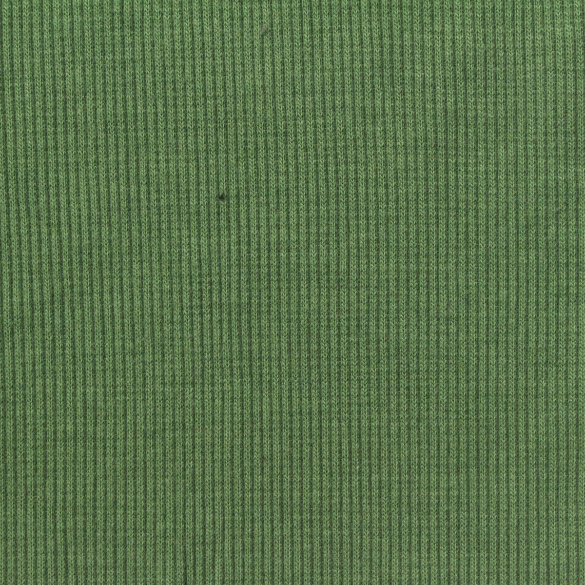 Polyester Cotton Stretch Rib Knit Fabric, 320 gsm, 135 cm — Green