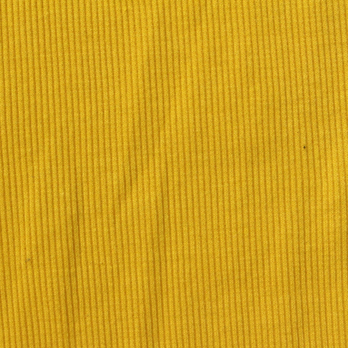 Polyester Cotton Stretch Rib Knit Fabric, 316 gsm, 135 cm — Yellow