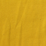 Polyester Cotton Stretch Rib Knit Fabric, 316 gsm, 135 cm — Yellow