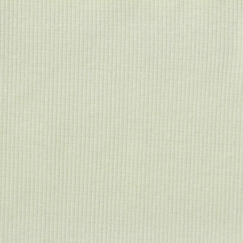 Polyester Cotton Stretch Rib Knit Fabric, 256 gsm, 135 cm — Green