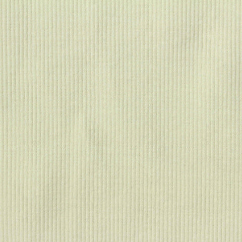 Light Cream Ribbed Rib Knit, Cotton-Poly