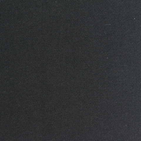 Cotton Polyester French Terry Fabric, 330 gsm, 180 cm — Black