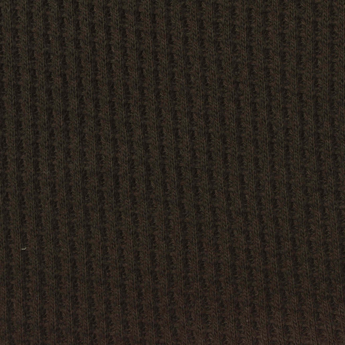 Polyester Cotton Waffle Knit Fabric, 300 gsm, 170 cm — Brown