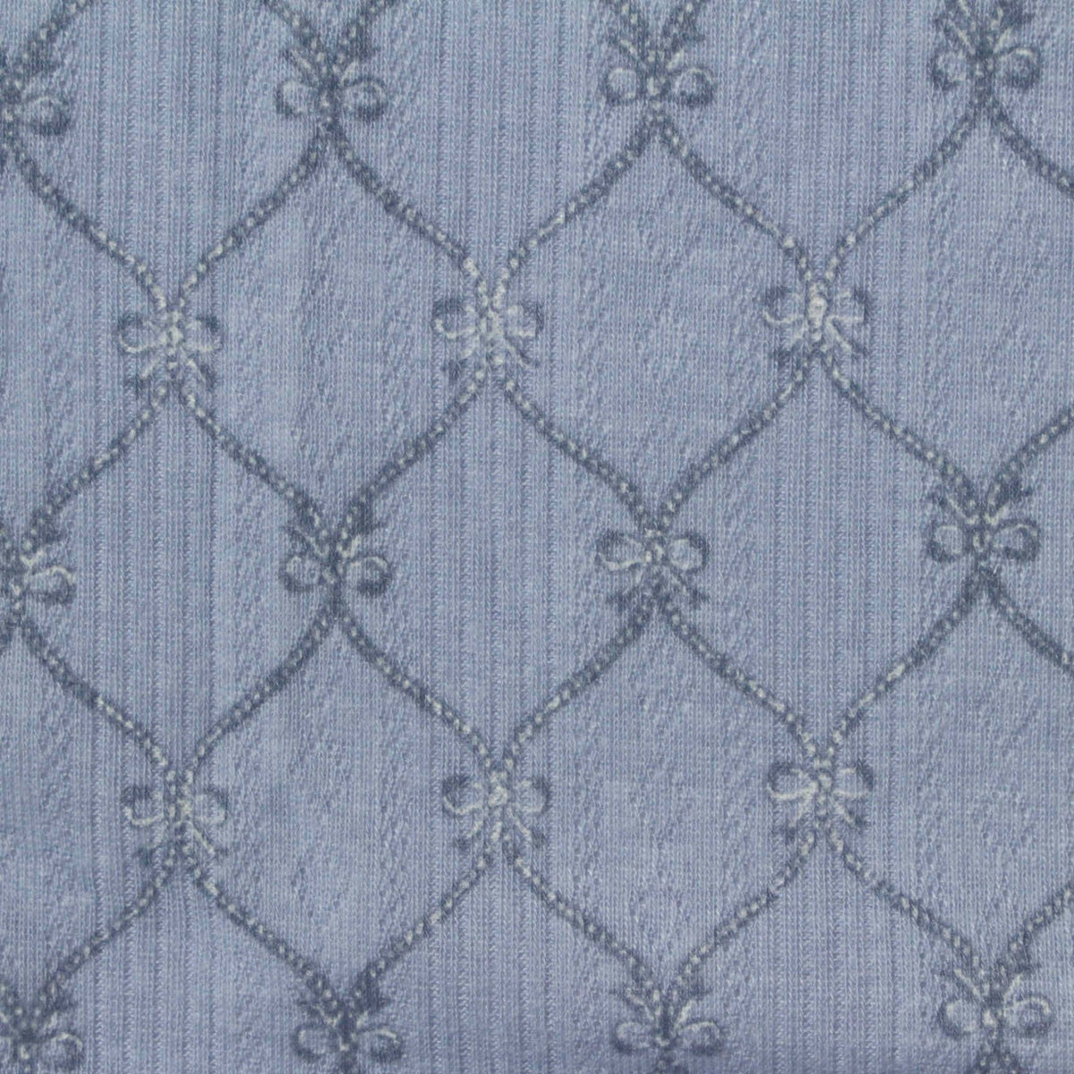 Dusty Blue Diamond Rib Knit, Polyester