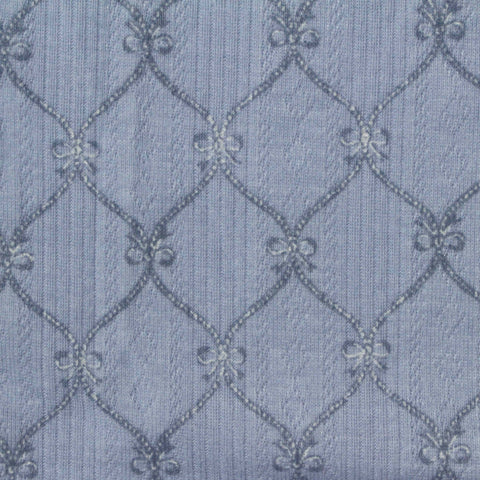 Dusty Blue Diamond Rib Knit, Polyester