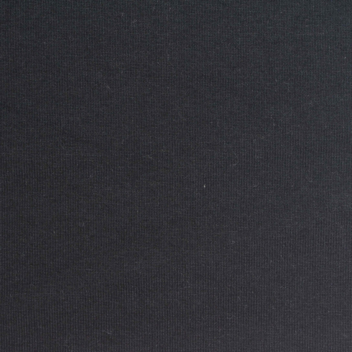 Brushed Cotton Stretch French Terry Fabric, 330 gsm, 135 cm — Black