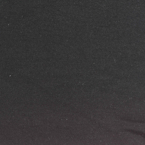 Polyester Cotton Stretch Scuba Knit Fabric, 350 gsm, 160 cm — Black