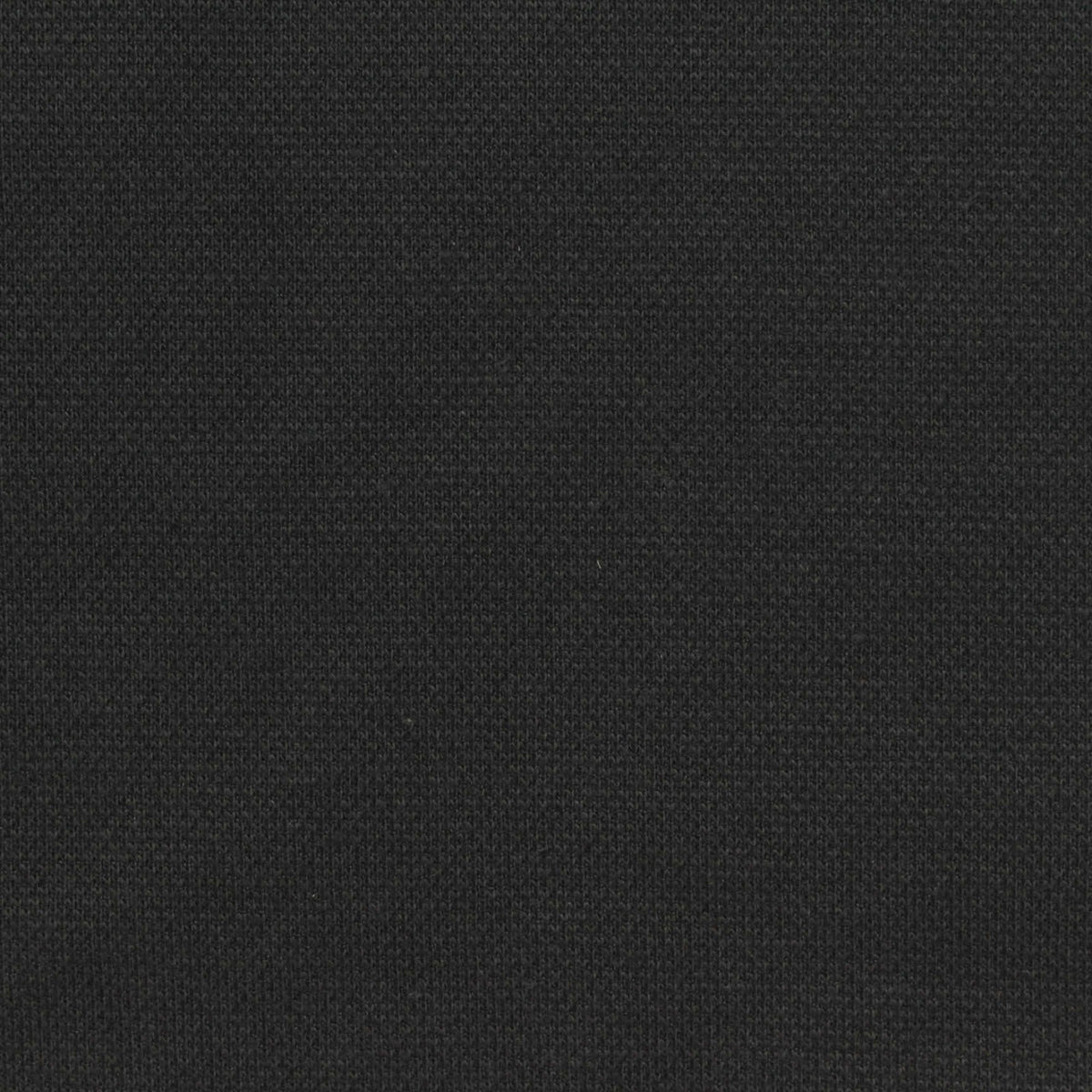 Cotton Polyester Stretch Piqué Knit Fabric, 300 gsm, 170 cm — Black