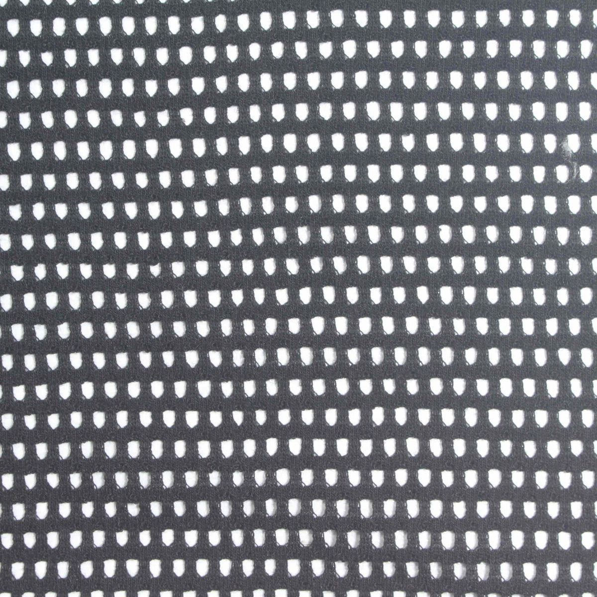 Jacquard Cotton Polyester Stretch Knit Fabric, 160 gsm, 150 cm — Black