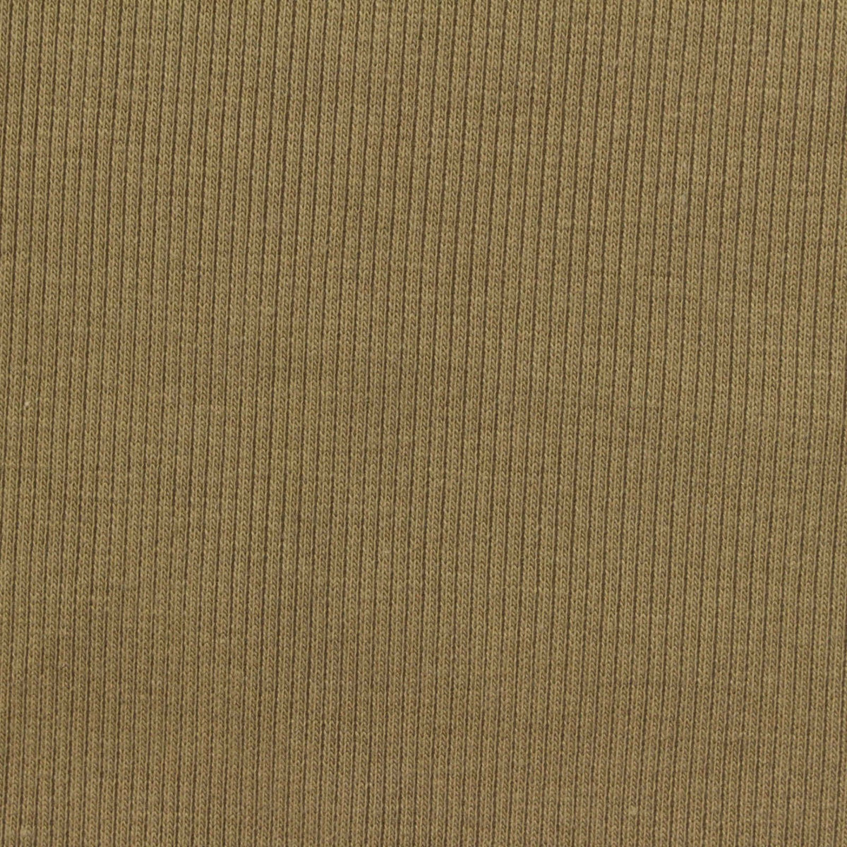 Polyester Viscose Stretch Rib Knit Fabric, 290 gsm, 135 cm — Khaki