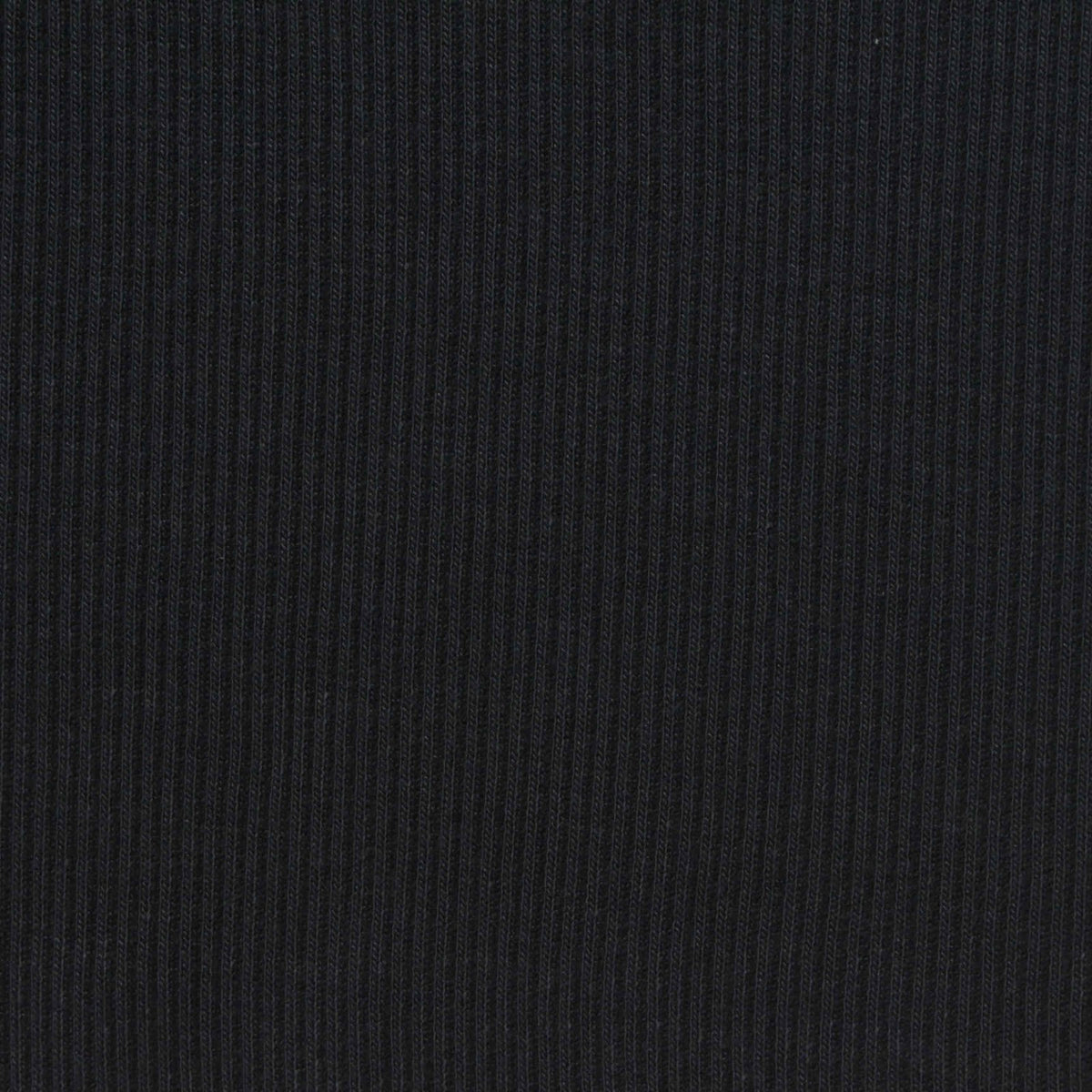 Viscose Stretch Rib Knit Fabric, 270 gsm, 135 cm — Black